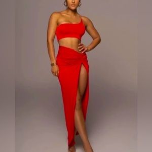 New Skirt and Crop Top Set